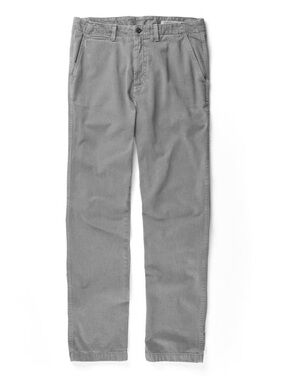 Outerknown Nomad Chino 33x29 Organic Cotton Slim Straight Casual Pant Gray